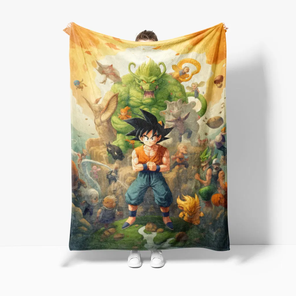 Dragon Ball Z Fusion Blanket Sherpa Throw