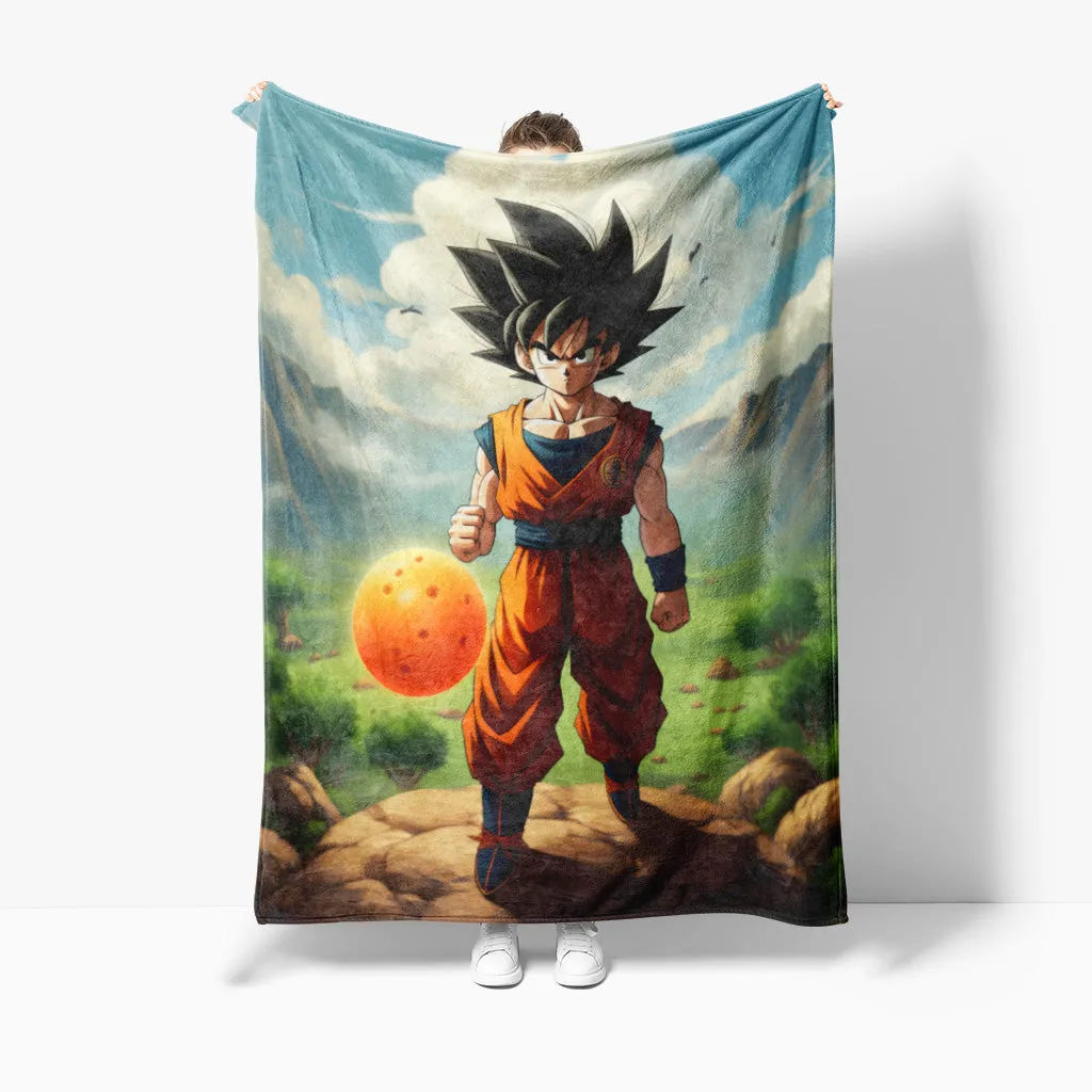 Dragon Ball Z Group Oversized Sherpa Blanket