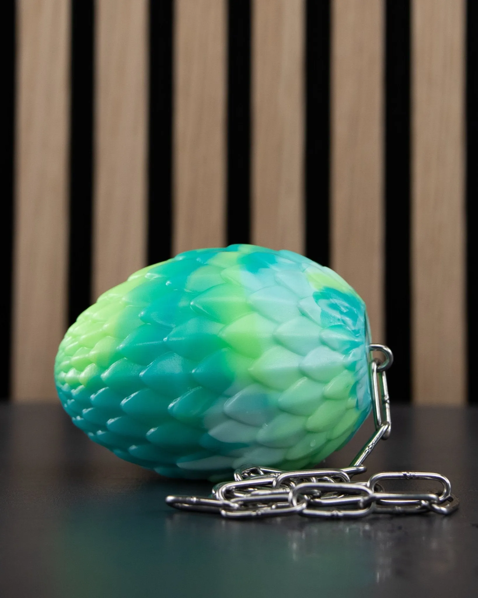 Large Soft Dragon Egg Plush with Chain Attachment