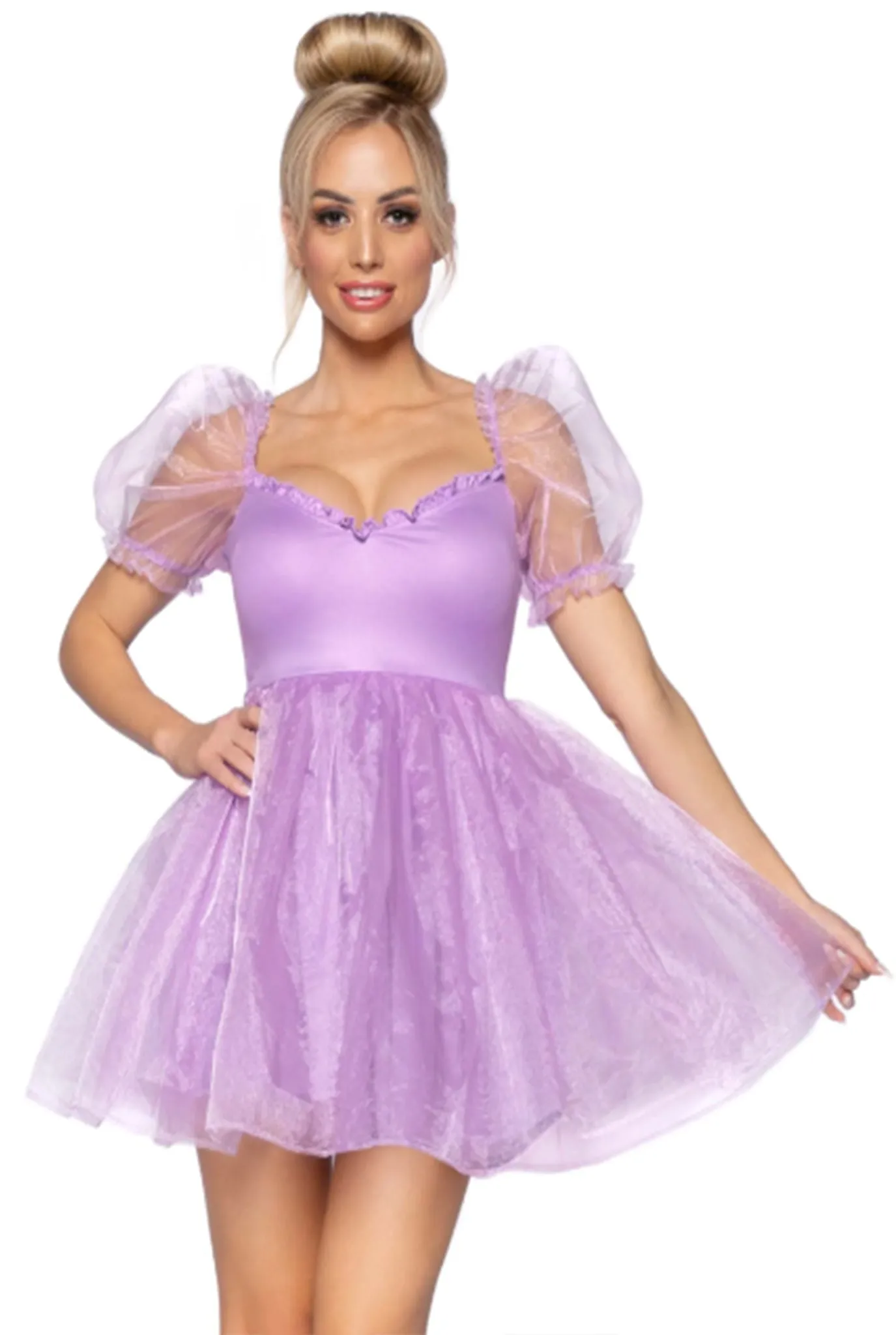 Frosted Organza Babydoll Dress