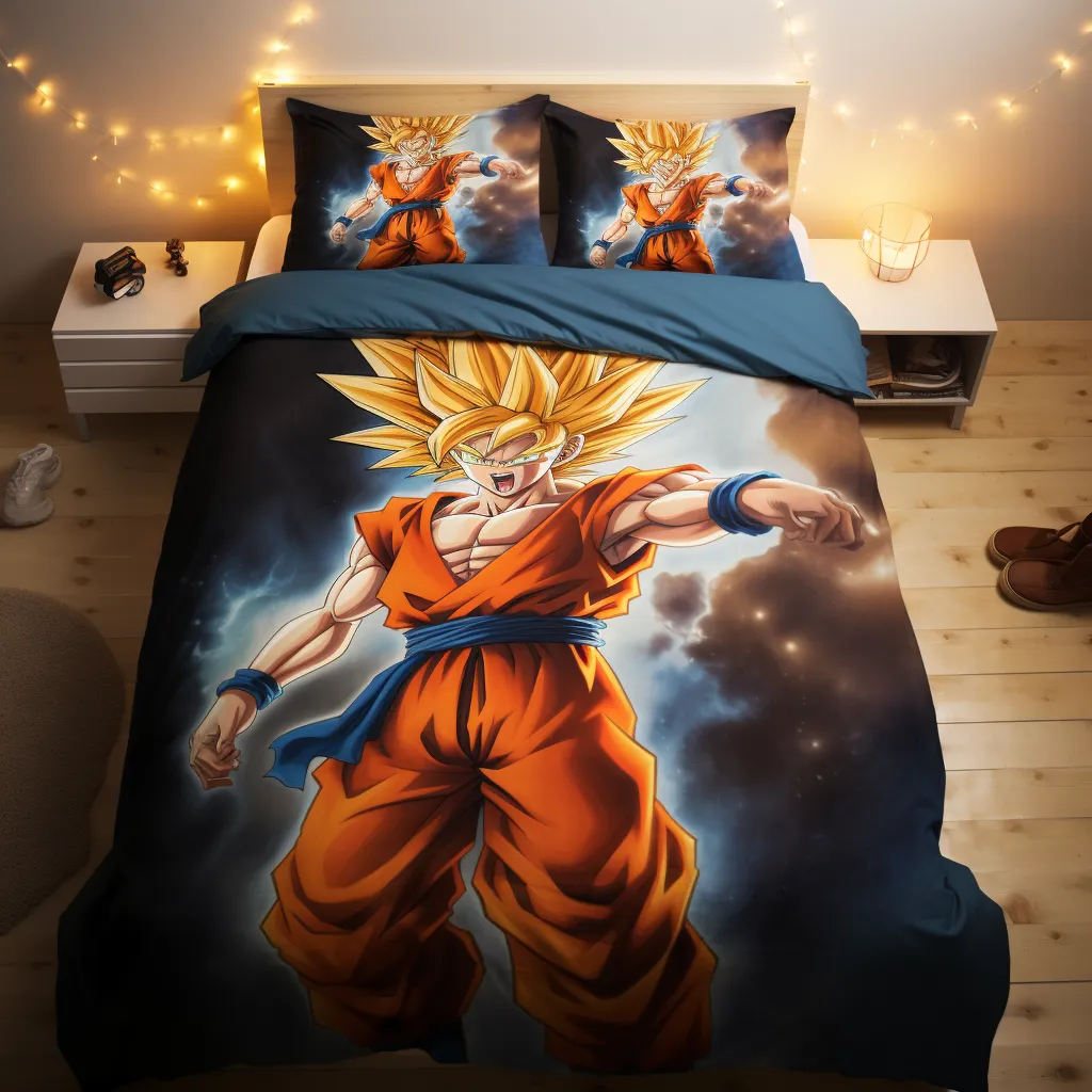 Goku Super Saiyan Black Sherpa Blanket