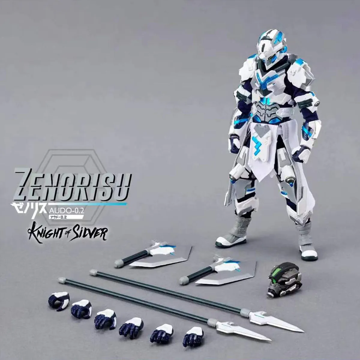 HiPlay Devil Toys, Zenorisu: Silver Knight, Original Armored Suit Limited Edition, Action Figure Full Set