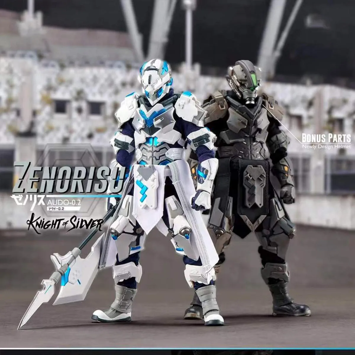 HiPlay Devil Toys, Zenorisu: Silver Knight, Original Armored Suit Limited Edition, Action Figure Full Set