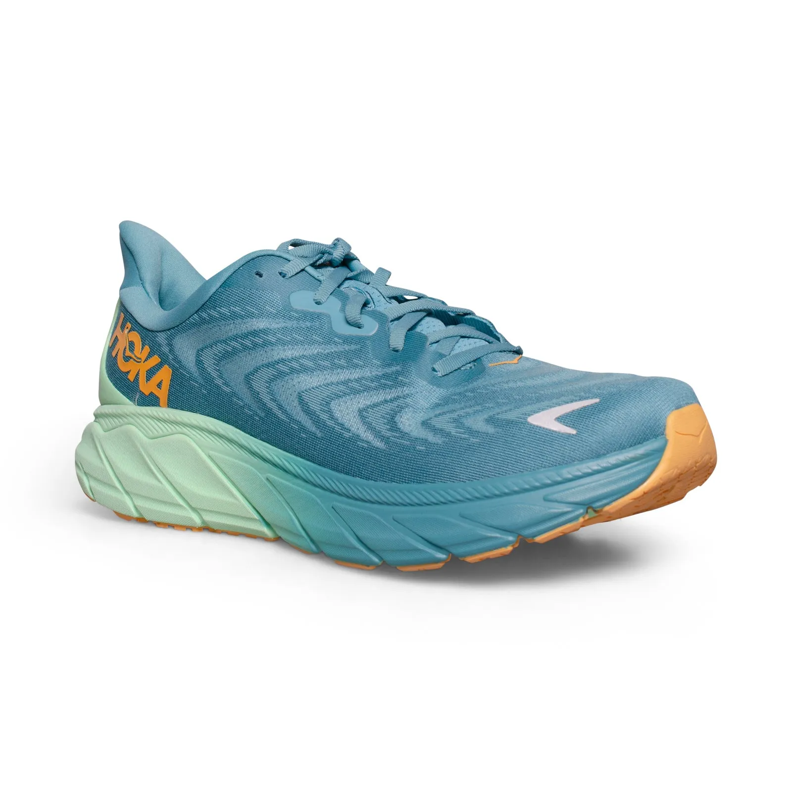 Hoka One One Arahi 6 Ocean Mist / Lime Glow Running Shoes - Men's