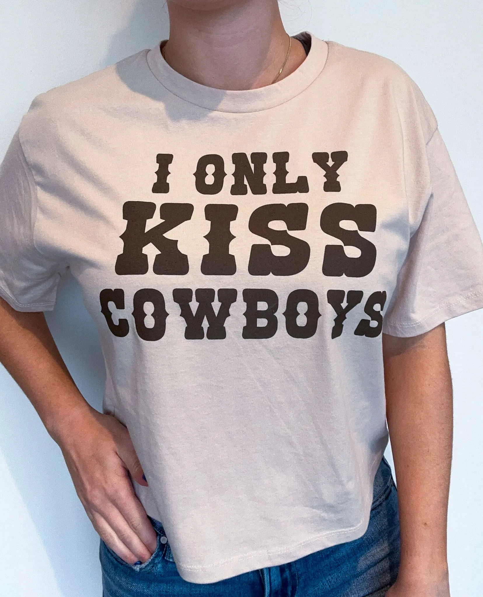 I Only Kiss Cowboys Graphic Tee