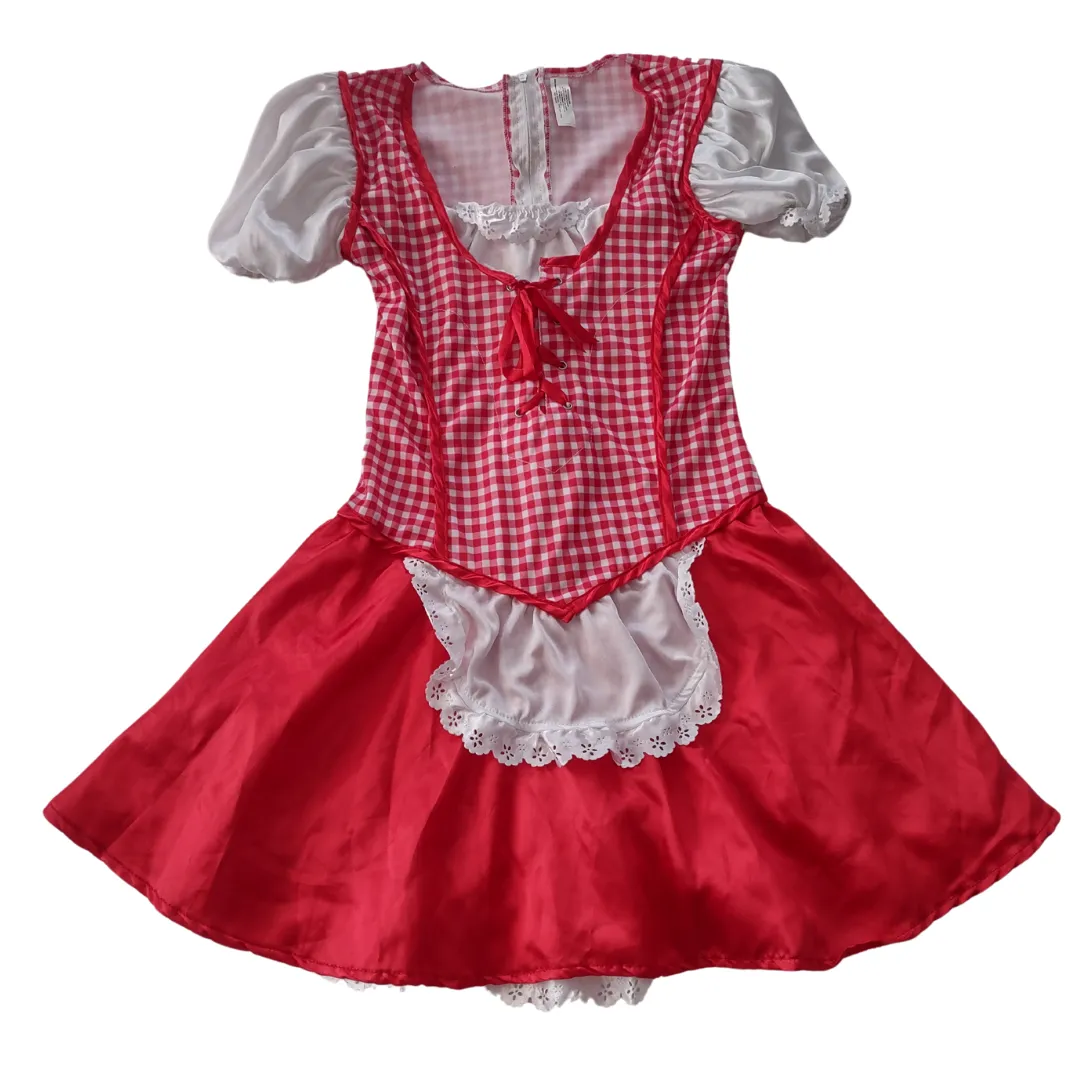 Little Red Riding Hood Girls Dress Costume Size M 8-10