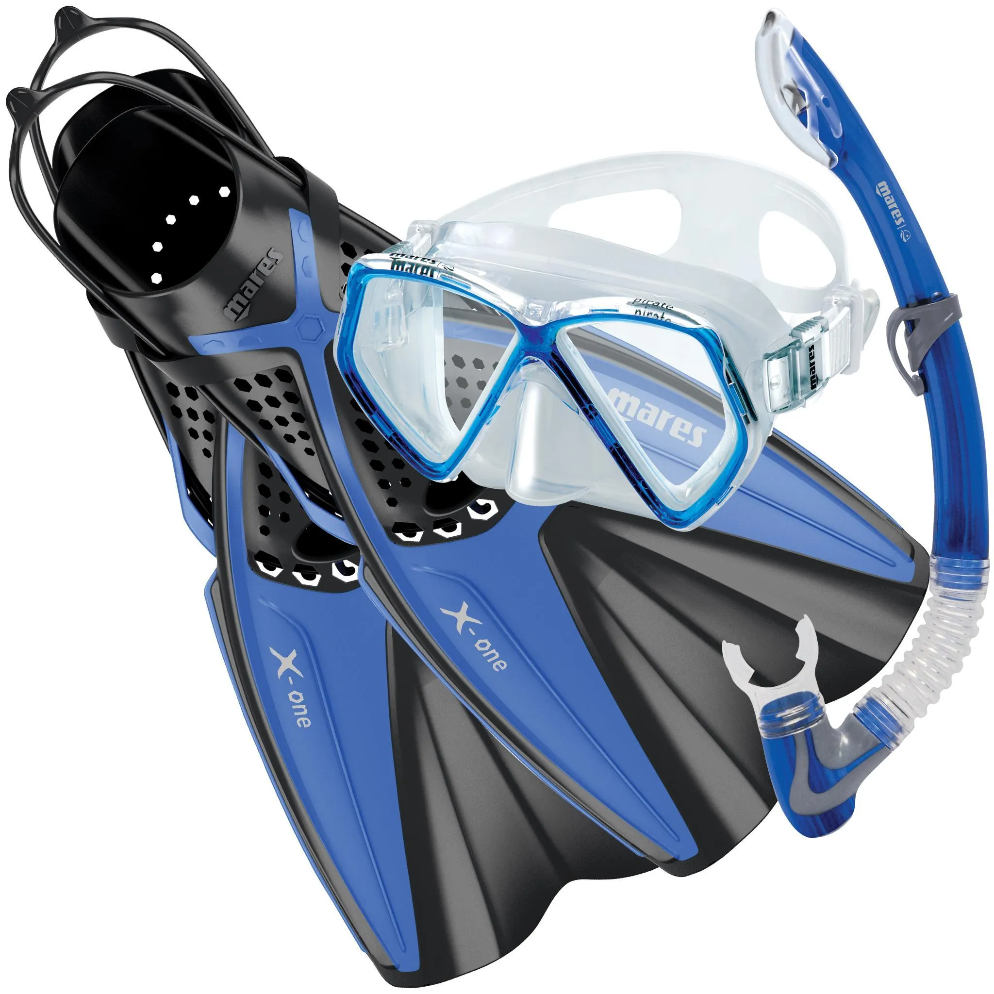 Mares Pirate Mask & X-One Fins Snorkelling Set for Juniors