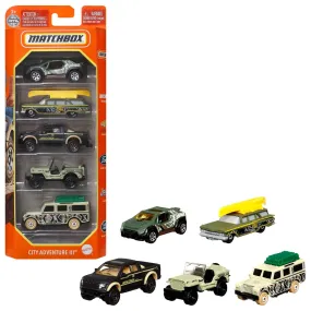 Matchbox 1:64 Scale Car Die-Cast Vehicle 5-Pack Assortment (Random Style Pick)