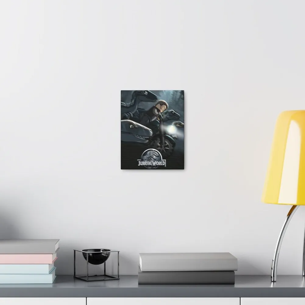 MOC  Compatible  Jurassic World  Movie Wall Art Canvas Art With Backing.