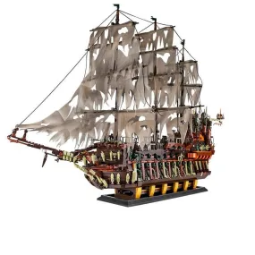 MOC  Compatible  MK 13138 Pirate Ship Building Blocks Flying Dutchman Boat Construction Kit for Adults Kids Bricks Toys