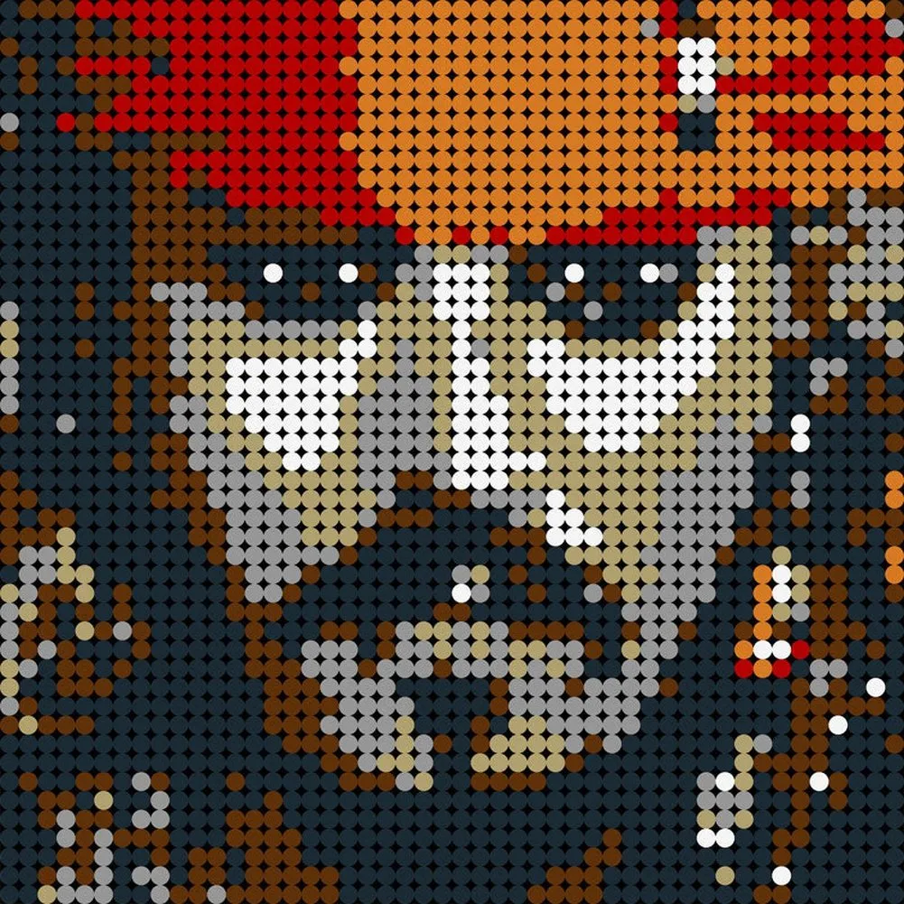 MOC  Compatible  Pixel Mosaic Art Paint Building Blocks Movie figures Pirate Jack Pixel Painted Educational Decoration Collection kids Toys