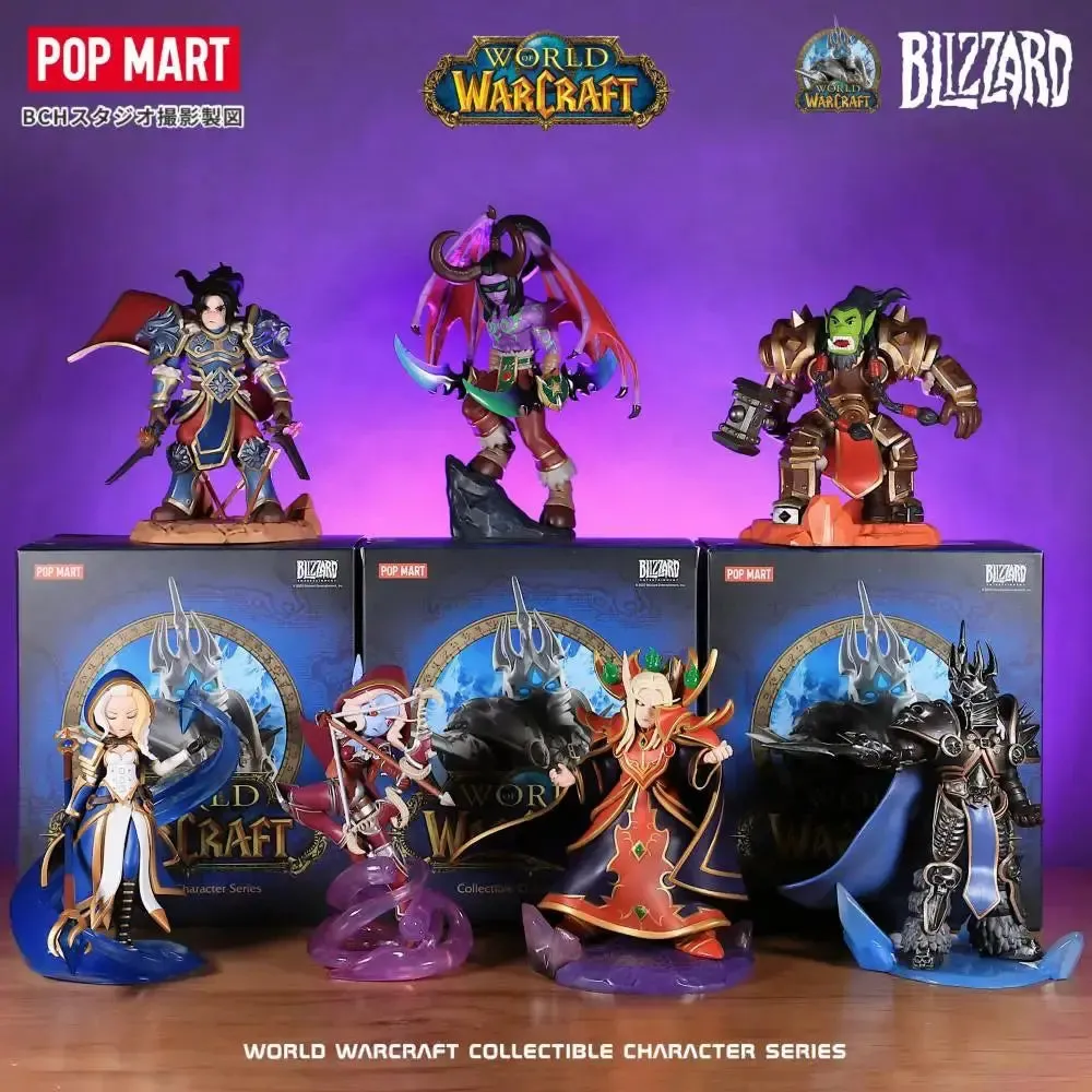 Original World of Warcraft Figures | Thrall, Jaina Proudmoore, Varian Wrynn, Illidan Stormrage | Genuine Anime Model