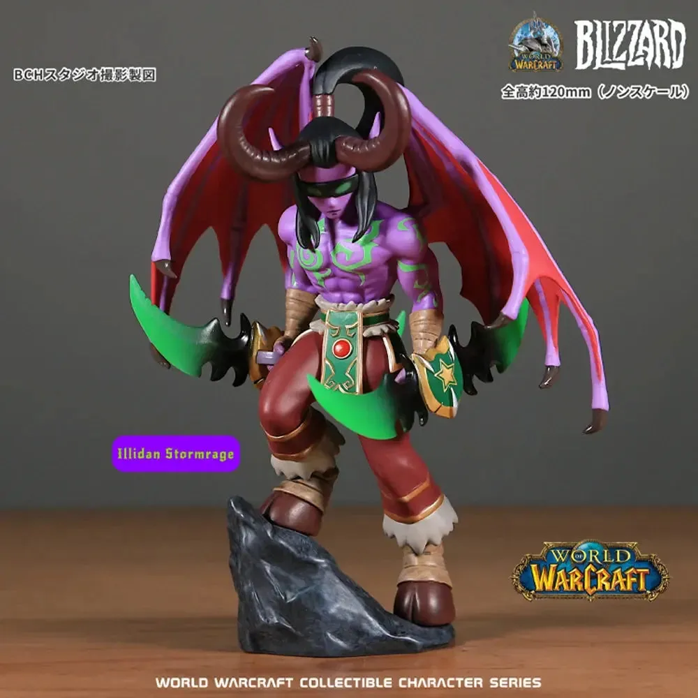 Original World of Warcraft Figures | Thrall, Jaina Proudmoore, Varian Wrynn, Illidan Stormrage | Genuine Anime Model