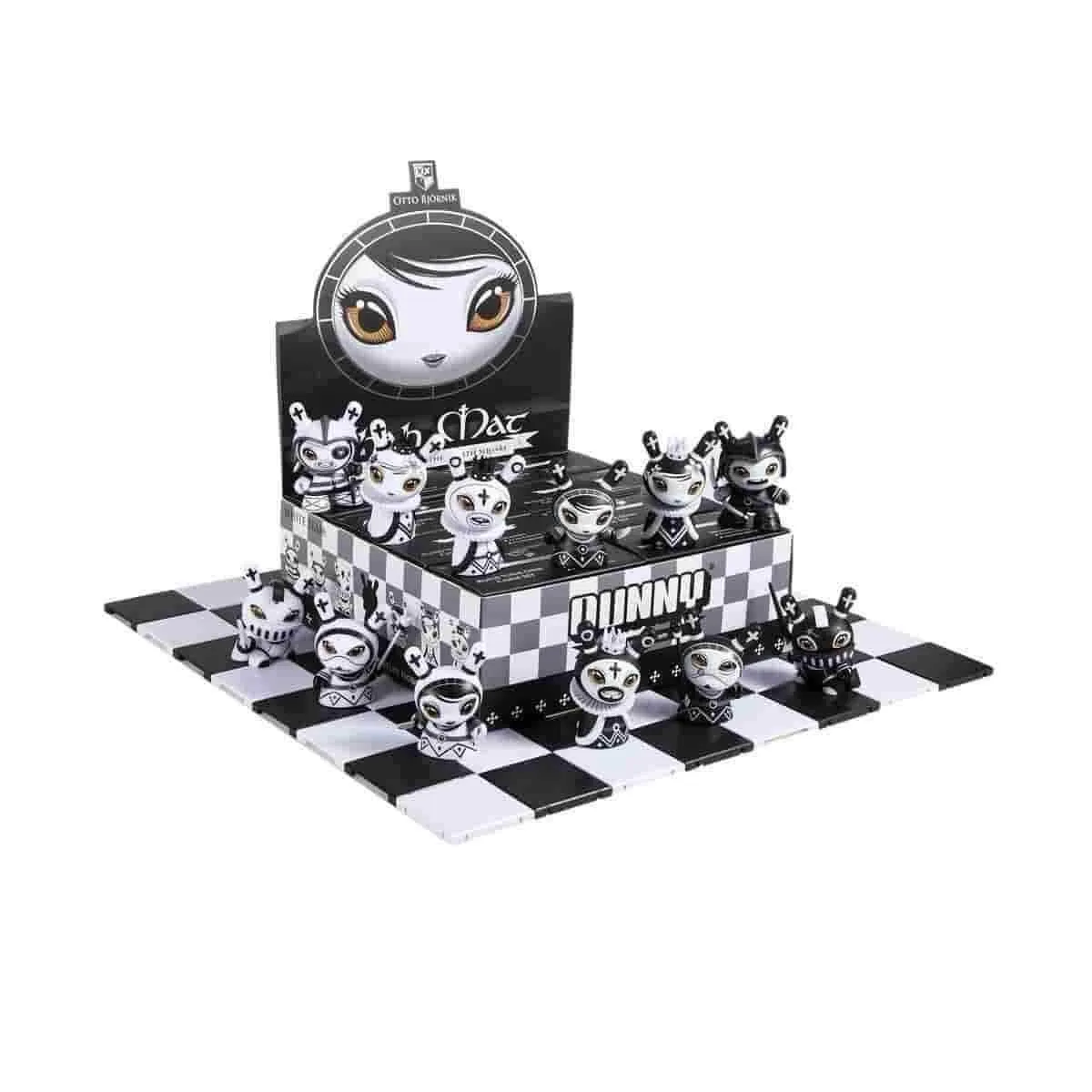 Shah Mat Mini Dunny Chess Series by Otto Bjornik x Kidrobot Full Display Case Contains 8 Blind Boxes