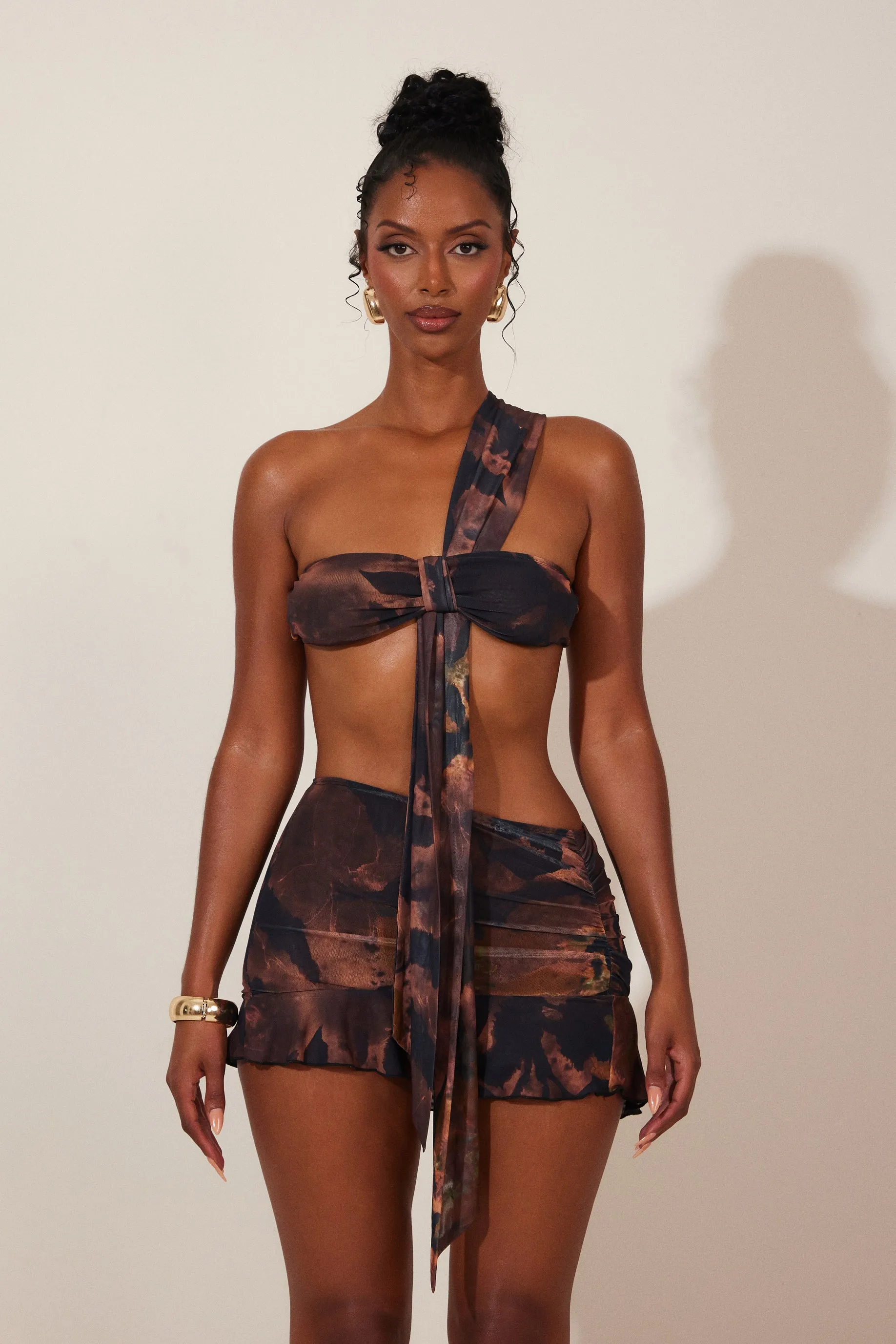 The Adanna Set - Brown Print