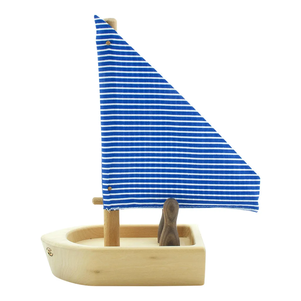 Toy Wooden Boat With Passengers - Hobie