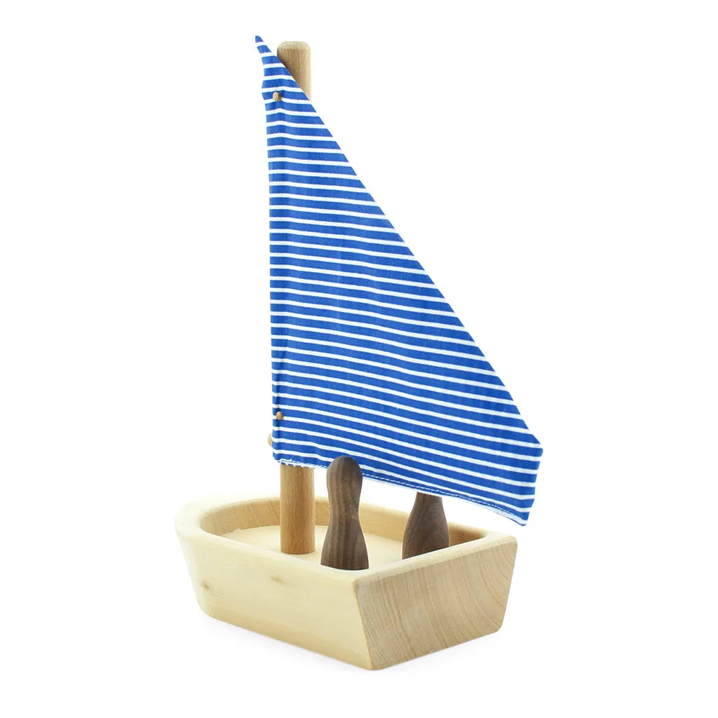 Toy Wooden Boat With Passengers - Hobie