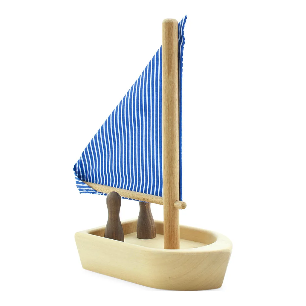 Toy Wooden Boat With Passengers - Hobie